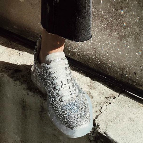 Tênis de cristal, Jimmy Choo Tênis de cristal, Jimmy Choo